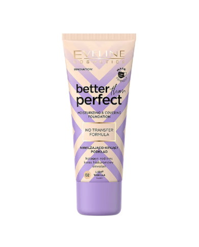 EVELINE BETTER THAN PERFECT BASE NR 02 LIGHT 30 ML