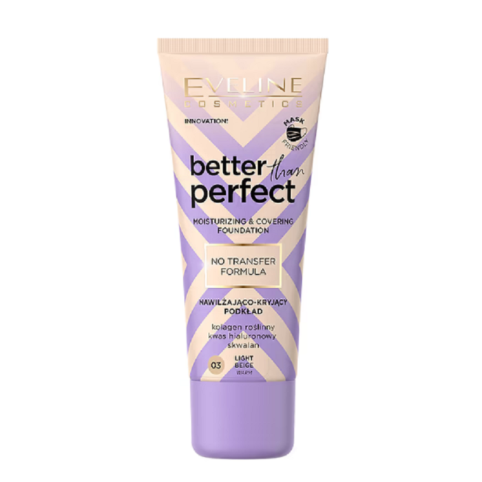 EVELINE BETTER THAN PERFECT BASE NR 03 LIGHT BEIGE 30 ML