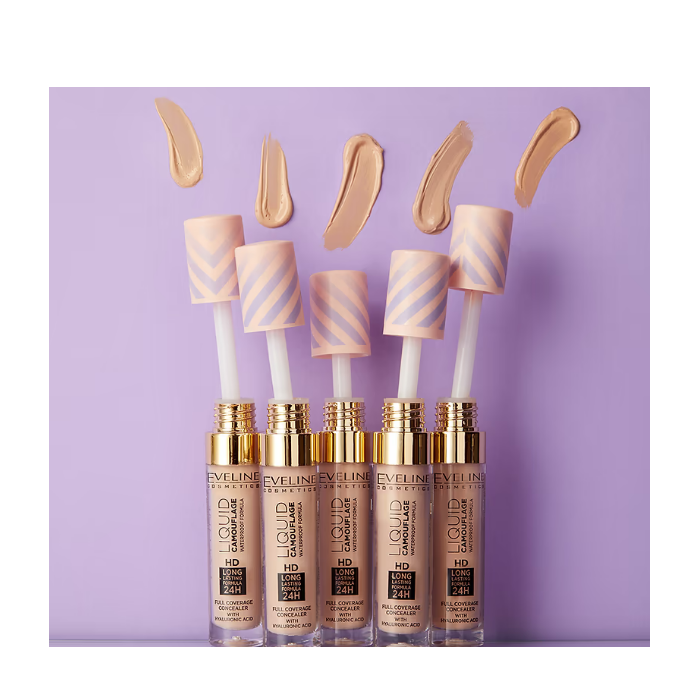 EVELINE LIQUID CAMOUFLAGE WATERPROFF NR 03 SOFT NATURAL 7ML