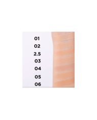 EVELINE LIQUID CAMOUFLAGE WATERPROFF NR 02 LIGHT VANILLA 7ML