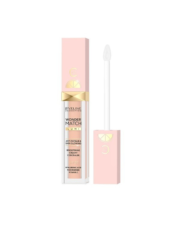 EVELINE WONDER MATCH CORRETOR ILUMINADOR COM VIT C NO 20 WARM 6,8 ML