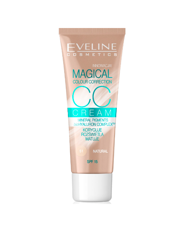 EVELINE CC CREAM MAGICAL CORREÇÃO DA COR NR 51 NATURAL 30 ML