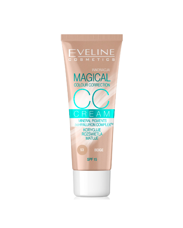 EVELINE CC CREAM MAGICAL CORREÇÃO DA COR NR 53 BEIGE
