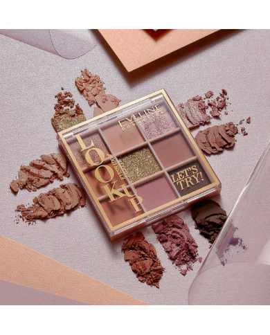 EVELINE LOOK UP LET´S TRY PALETTE SOMBRA 9 CORES