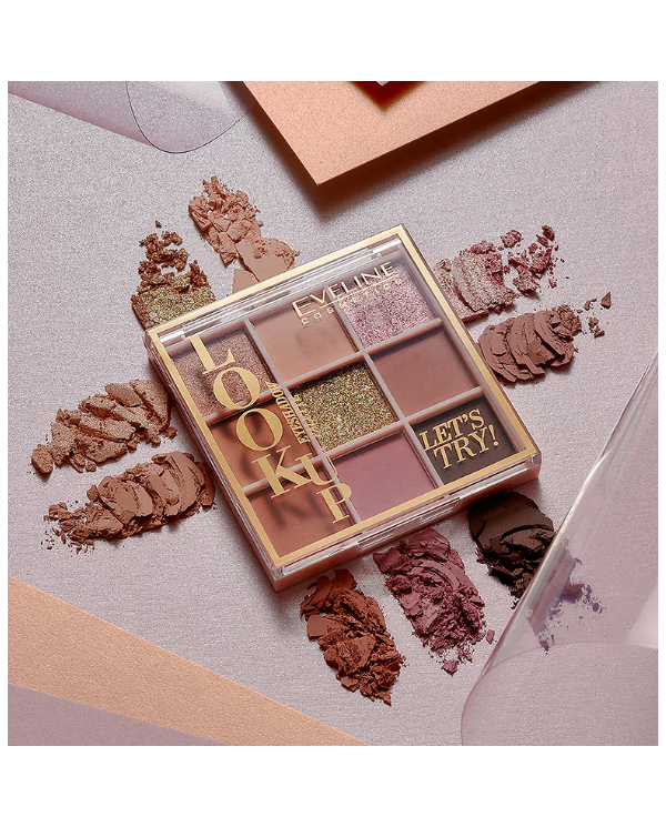 EVELINE LOOK UP LET´S TRY PALETTE SOMBRA 9 CORES