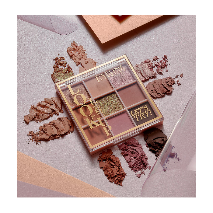 EVELINE LOOK UP LET´S TRY PALETTE SOMBRA 9 CORES