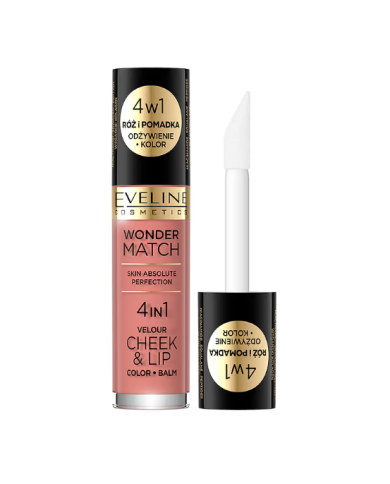 EVELINE WONDER MATCH BATOM E BLUSH LÍQUIDO NR 1 4,5 ML