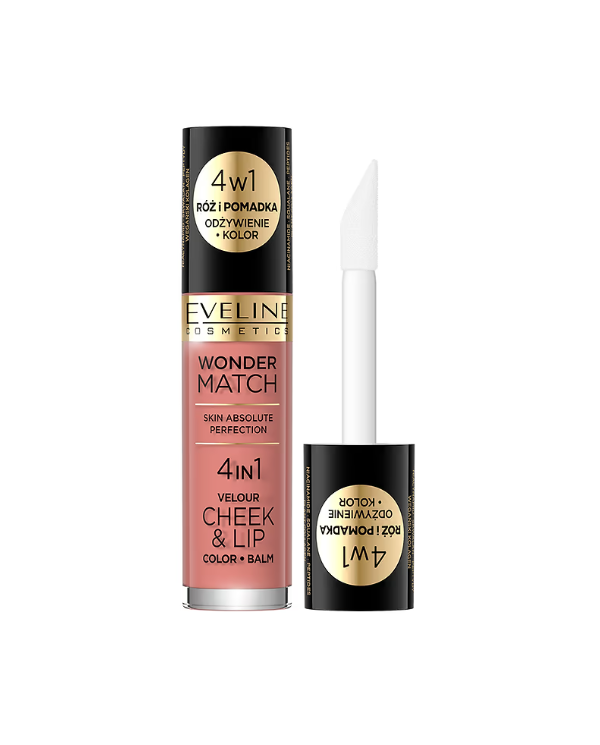 EVELINE WONDER MATCH BATOM E BLUSH LÍQUIDO NR 1 4,5 ML