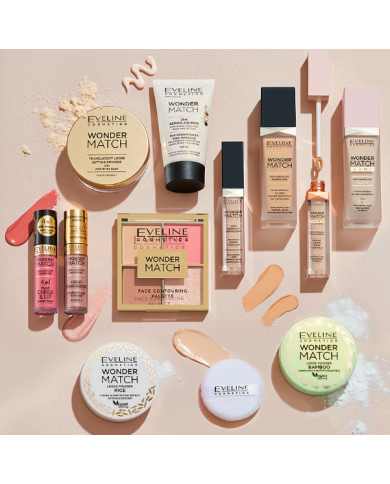 EVELINE WONDER MATCH BATOM E BLUSH LÍQUIDO NR 1 4,5 ML