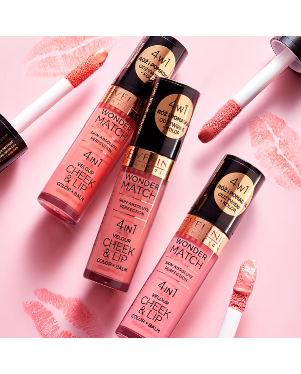 EVELINE WONDER MATCH BATOM E BLUSH LÍQUIDO NR 1 4,5 ML