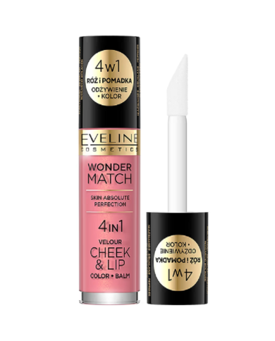 EVELINE WONDER MATCH BATOM E BLUSH LÍQUIDO NR 3 4,5 ML