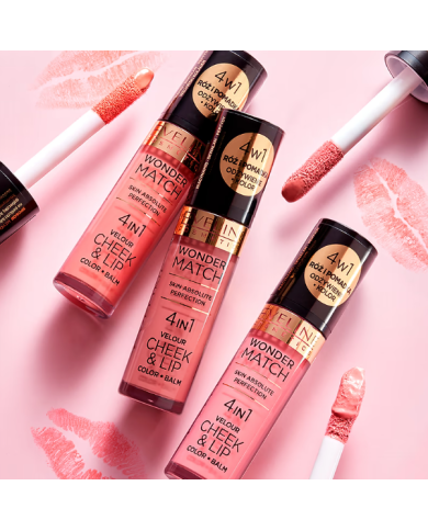 EVELINE WONDER MATCH BATOM E BLUSH LÍQUIDO NR 4 4,5 ML