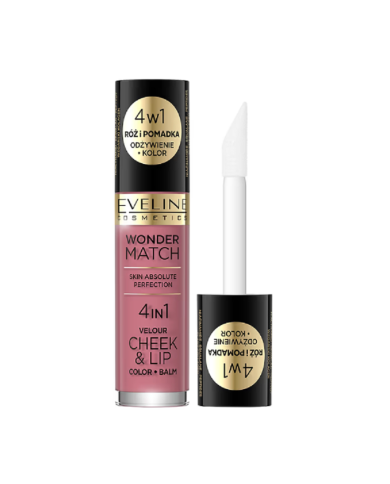 EVELINE WONDER MATCH BATOM E BLUSH LÍQUIDO NR 4 4,5 ML