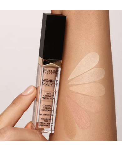 EVELINE WONDER MATCH CORRETIVO LÍQUIDO NR 25 SAND NUDE 6,8 ML