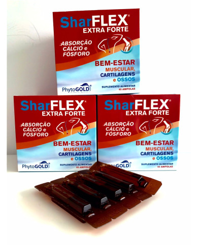 SHARFLEX EXTRA FORTE 40 AMPOLAS – PACK TRIPLO PHARMAVIDA