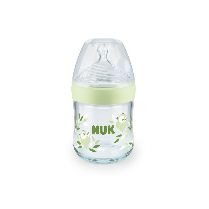 NUK NATURE SENSE BIBERÓN CRISTAL TETE SILICONA S VERDE 120 ML