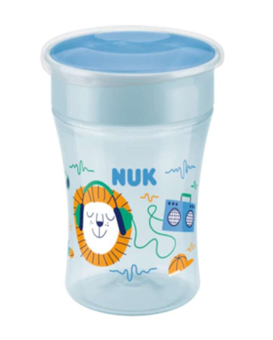 NUK COPA MÁGICA +8M - LEÓN VERDE AZUL 230 ML