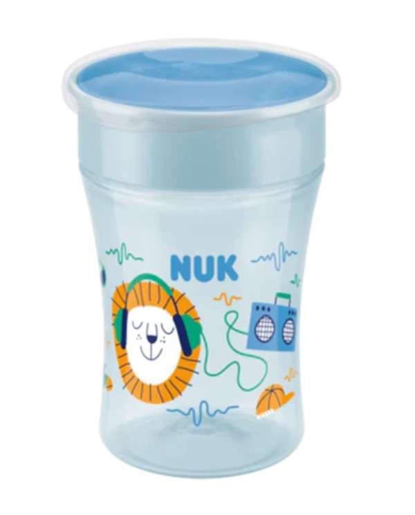NUK COPA MÁGICA +8M - LEÓN VERDE AZUL 230 ML