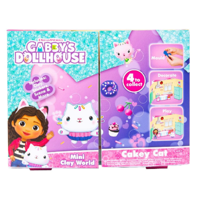 GABBY SET MINI MUNDO ARGILA CAKEY CAT +5ANOS