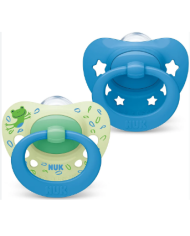 NUK SIGNATURE CHUPETA SILICONE AZUL 18-36 M  2 UNI