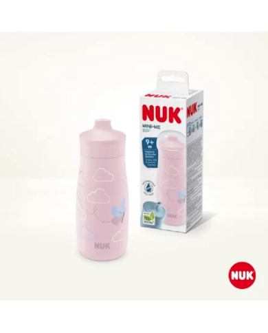 VASO SIP NUK MINI-ME 9+ ROSA 300ML