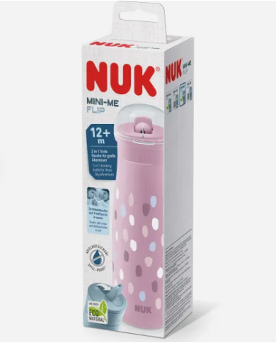 NUK MINI-ME FLIP CUP 12+ ROSA 450ML