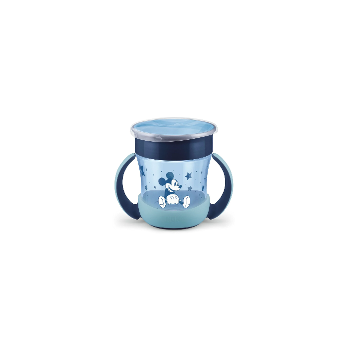 NUK MINI TAZA MÁGICA NOCHE MICKEY AZUL 160 ML BRILLA EN LA OSCURIDAD