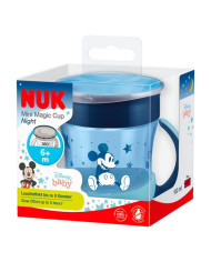 NUK MINI TAZA MÁGICA NOCHE MICKEY AZUL 160 ML BRILLA EN LA OSCURIDAD