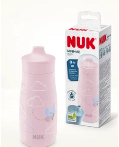 VASO SIP NUK MINI-ME 9+ ROSA 300ML