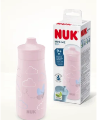 VASO SIP NUK MINI-ME 9+ ROSA 300ML