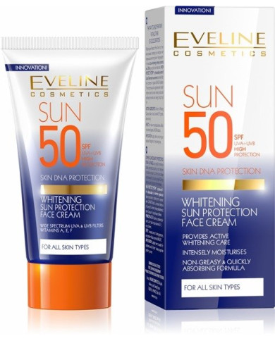 EVELINE CREME FACIAL ACLARADOR SOLAR SPF 50 50ml