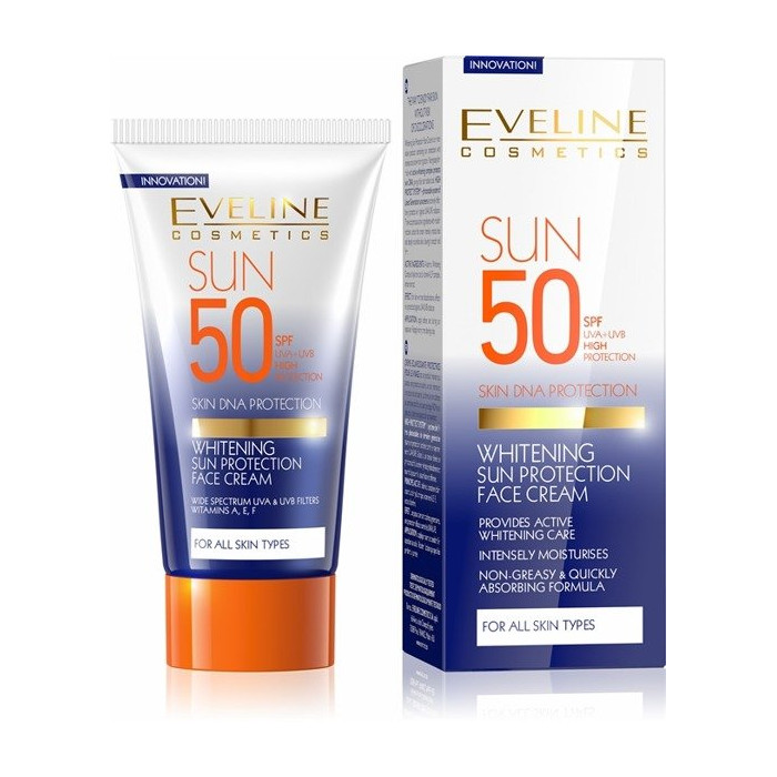 EVELINE CREME FACIAL ACLARADOR SOLAR SPF 50 50ml