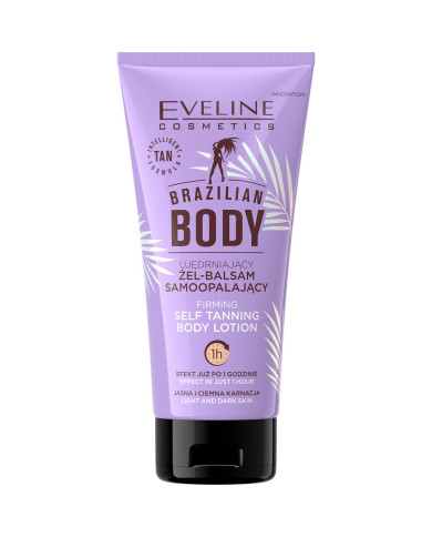 EVELINE BRAZILIAN BODY GEL AUTOBRONZEADOR C/EFEITO REAFIRMANTE  150 ML