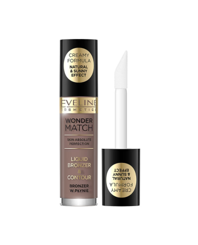 EVELINE WONDER MATCH BRONZER LÍQUIDO E CONTORNO NR 01 -4,5 ML