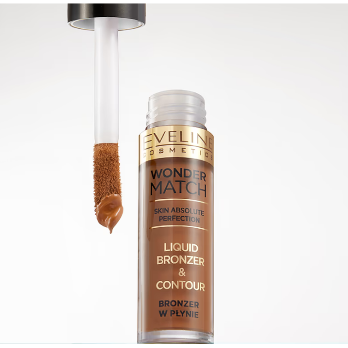 EVELINE WONDER MATCH BRONZER LÍQUIDO E CONTORNO NR 02 -4,5 ML