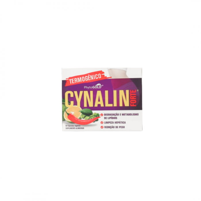 CYNALIN FORTE TERMOGÉNICO PHYTOGOLD 60 CÁPSULAS VEGETAIS