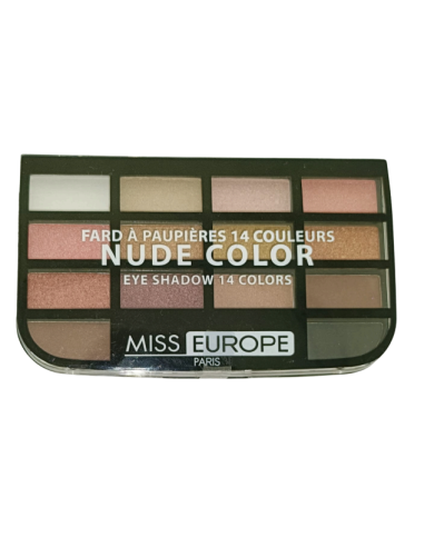 MISS EUROPE SOMBRA DE OJOS CON 14 COLORES Nº2 NUDE 11.2G