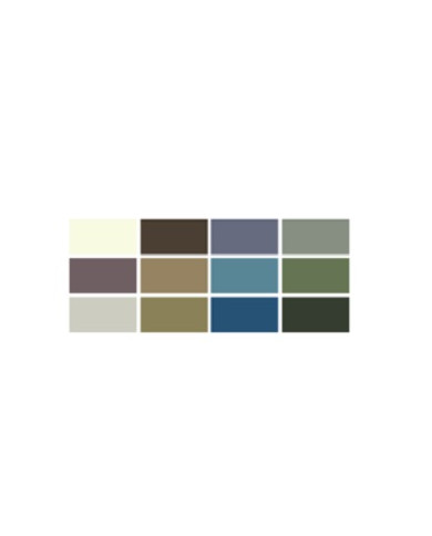 MISS EUROPE SOMBRA DE OLHOS COM 12 CORES Nº1 BRUN FONCÉ 12X1G