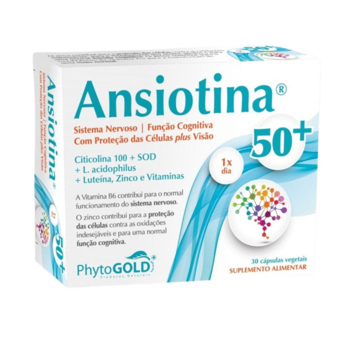 ANSIOTINA SISTEMA NERVIOSO 50+ 30 CÁPSULAS VEGETALES