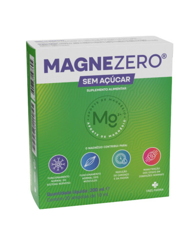 MAGNEZERO SEM AÇÚCAR 20 AMPOLAS