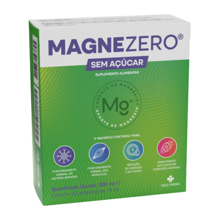 MAGNEZERO SEM AÇÚCAR 20 AMPOLAS