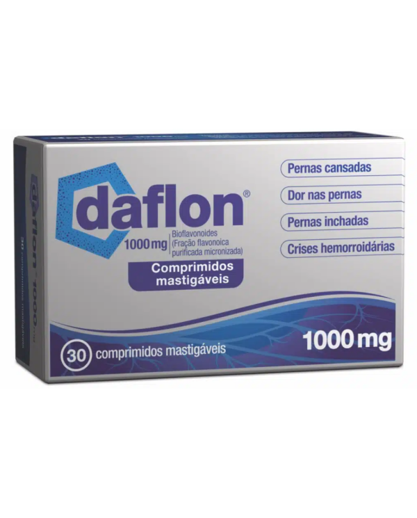 DAFLON 1000MG - 30 COMPRIMIDOS MASTIGÁVEIS