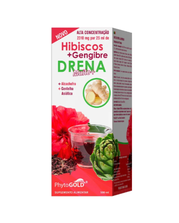 DRENA MUITO+  HIBISCOS + LIMAO 500ML