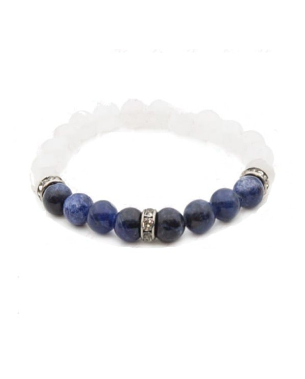 Pulseira Proteção SELENITE E SODALITE 8MM 1UNID