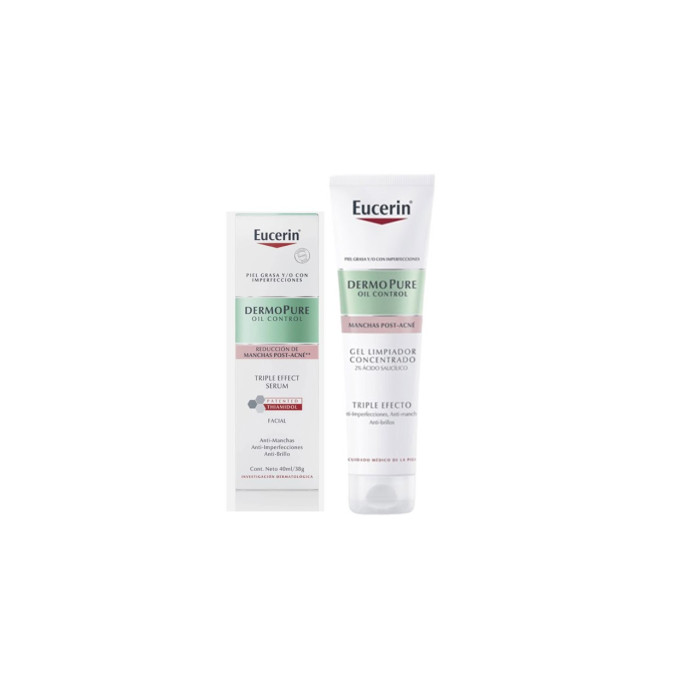 EUCERIN DERMOPURE SERUM TRIPLE EFECTO 40ML + GEL LIMPIADOR 150ML