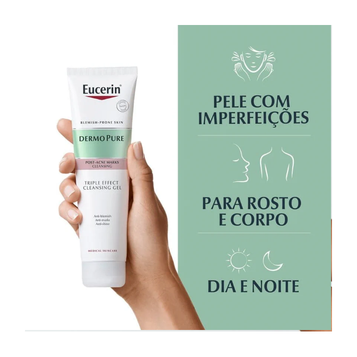 EUCERIN DERMOPURE SERUM TRIPLO EFEITO 40ml + GEL LIMPEZA 150ml