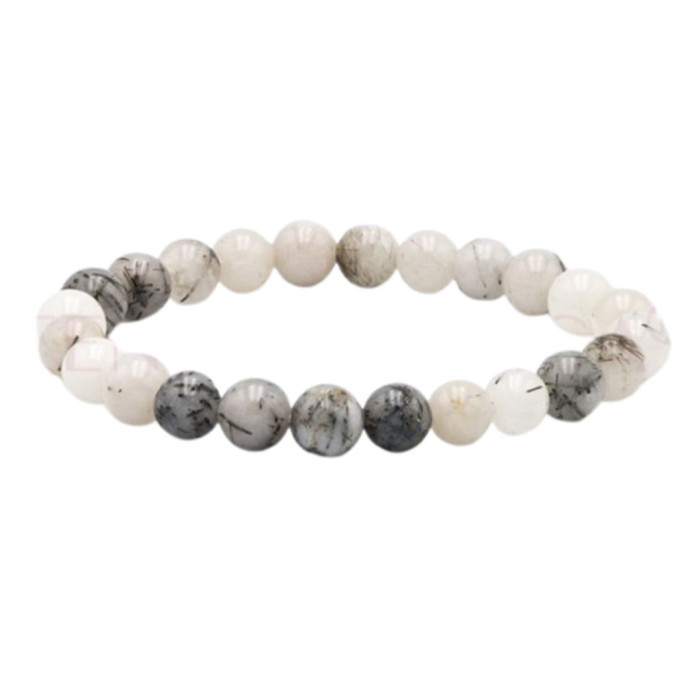 Pulseira de Quartzo Turmalinado 8mm