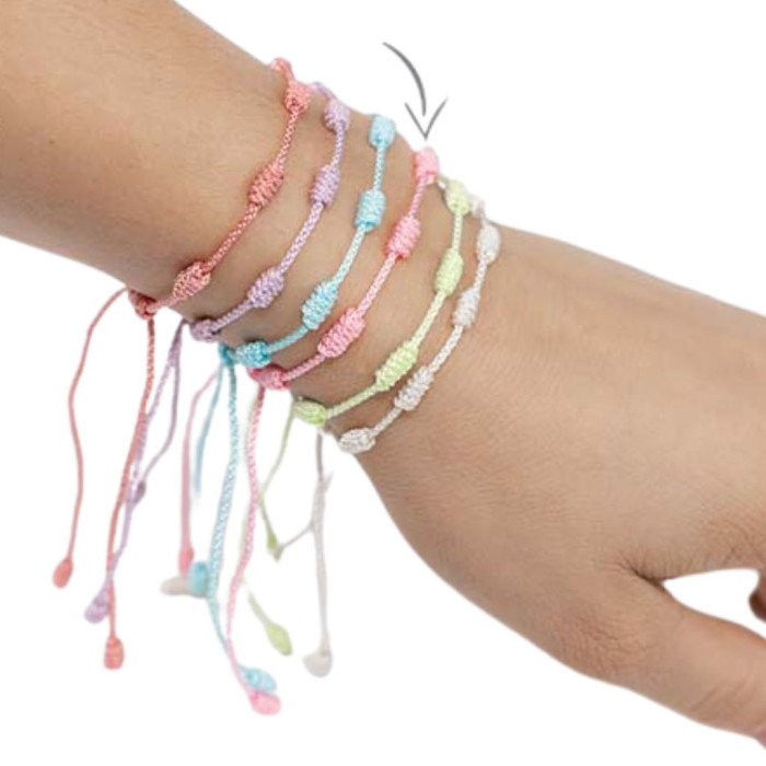 Pulseira dos 7 Nós - ROSA 1unid