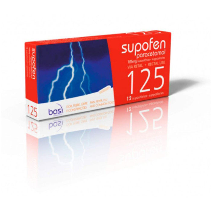 SUPOFEN 125 MG 12 SUPOSITÓRIOS