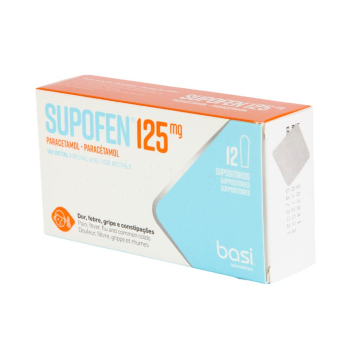 SUPOFEN 250 MG 12 SUPOSITORIOS